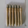 BREAD PUNCH SET WOOD /  SET OF x 6