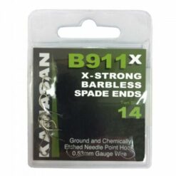 KAMASAN B911X X-STRONG BARBLESS SPADE END HOOKS