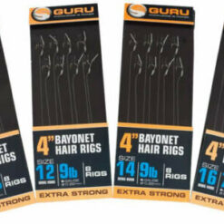 GURU READY TIED BAYONET HAIR RIGS HOOKS TO NYLON